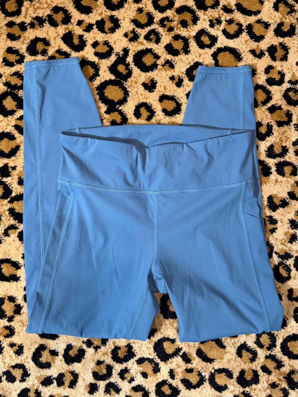 Vuori High-Waist Performance Leggings - Teal Blue Size M